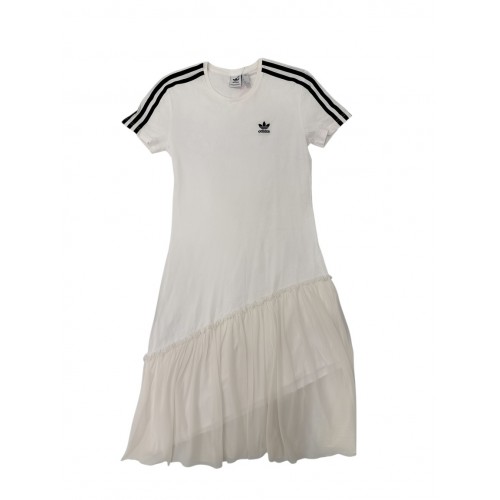 Adidas Women Tulle Detail Dress – White
